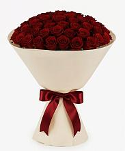 Букет 101 Бордовая роза Блэк Бакарра в Красная Долина