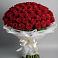 Букет 101 Красная роза Блэк Мэджик в Красная Долина