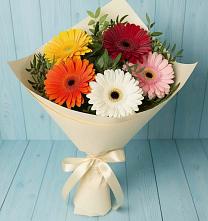 Букет цветов из:  Герберы в Красная Долина