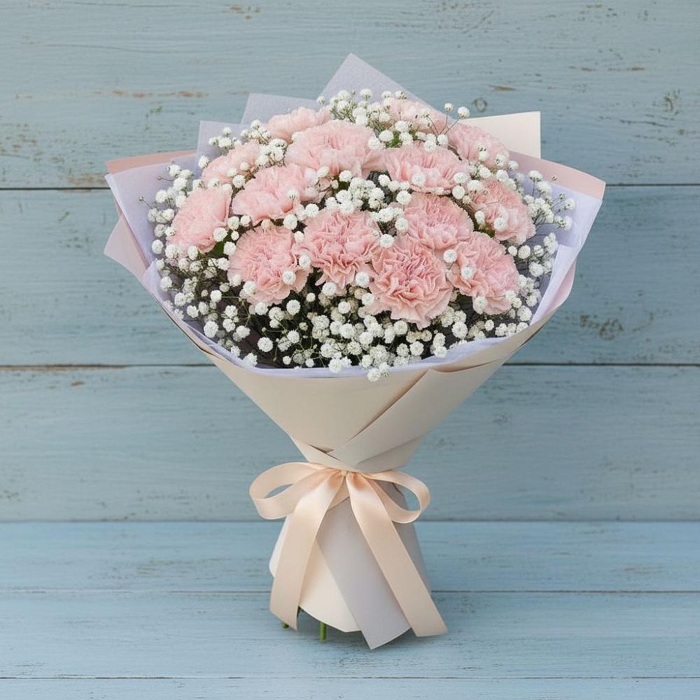 Букет цветов из: Гвоздики в Красная Долина