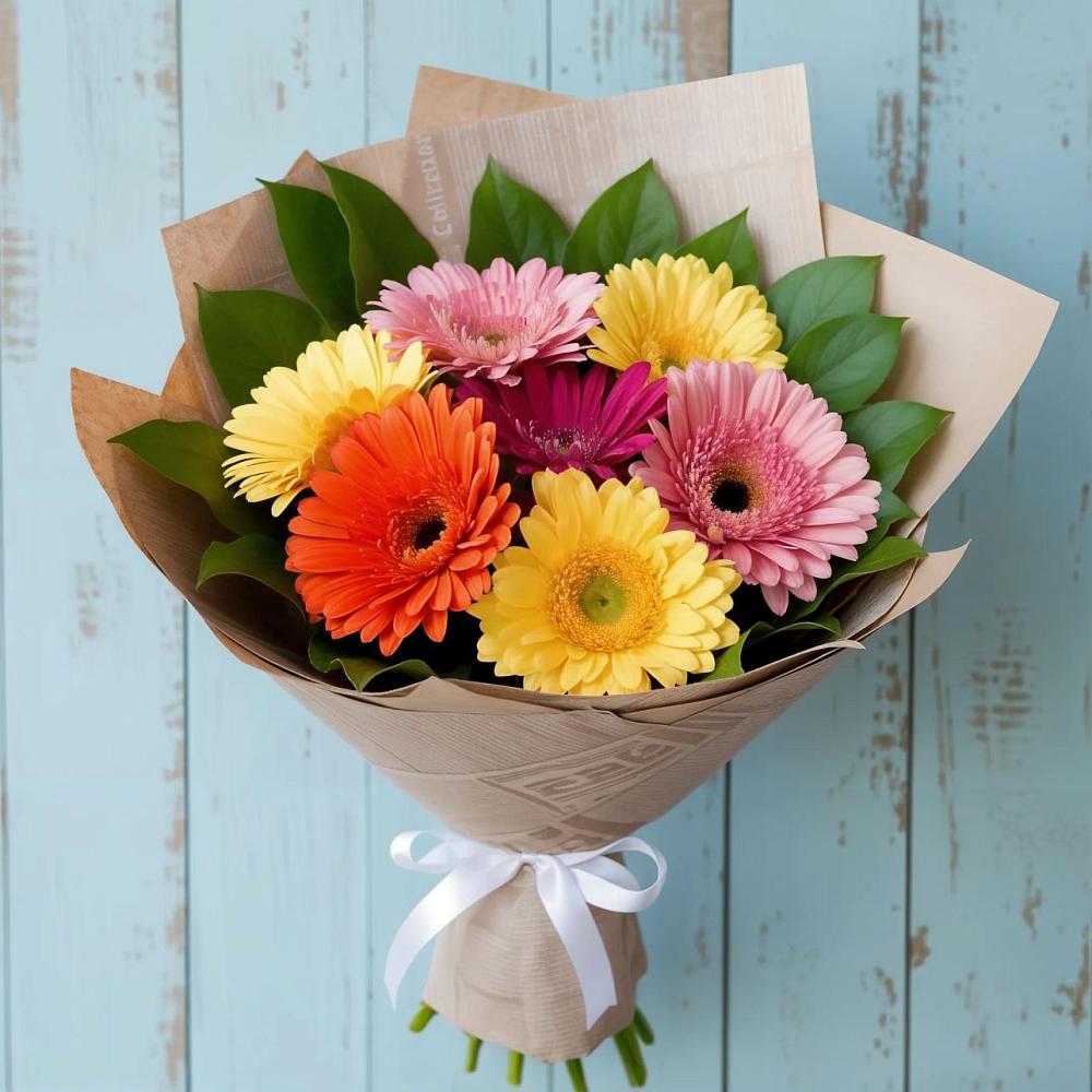Букет цветов из: Герберы в Красная Долина