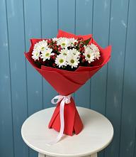 Букет цветов из:  Хризантемы #REPLACE_PRED# Красная Долина
