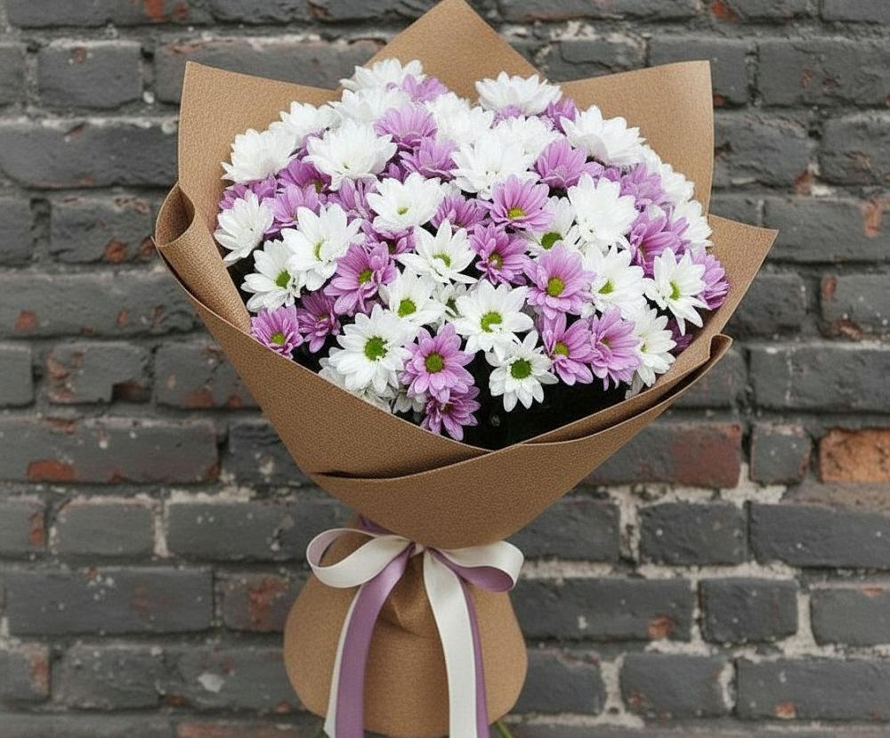 Букет цветов из: Хризантемы в Красная Долина