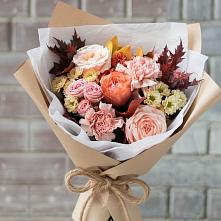 Букет цветов из:  Гвоздики, Хризантемы и Розы #REPLACE_PRED# Красная Долина