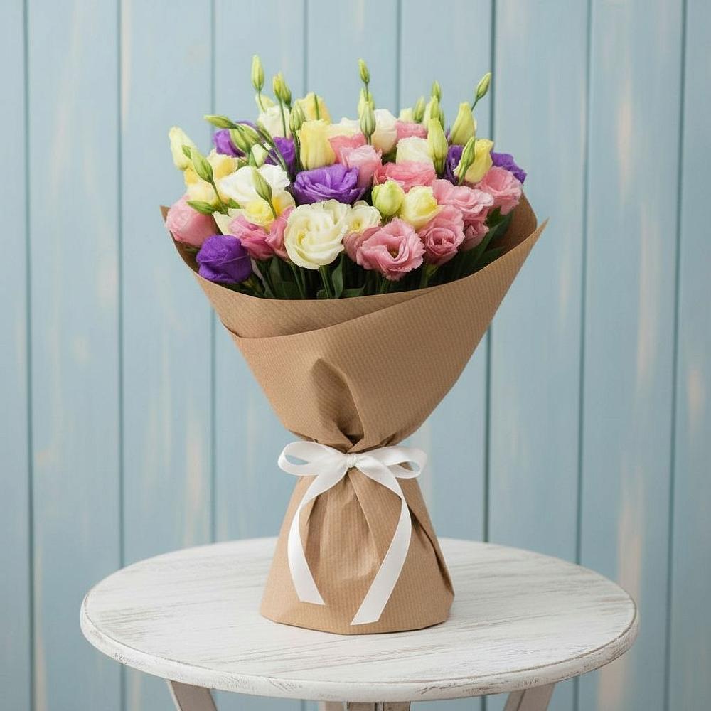 Букет цветов из: Лизиантусы в Красная Долина