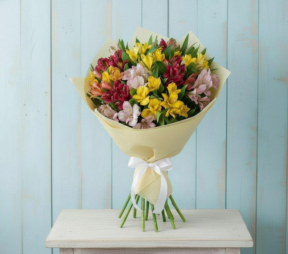 Букет цветов из: Альстромерии в Красная Долина
