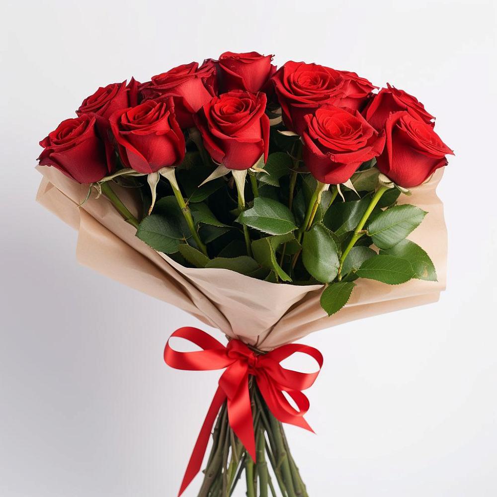 Букет 11 Красных роз Эдлесс Лав в Красная Долина