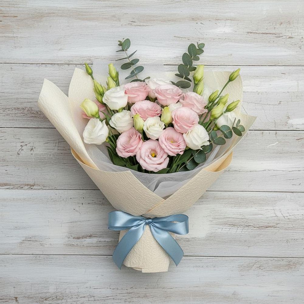 Букет цветов из: Лизиантусы в Красная Долина